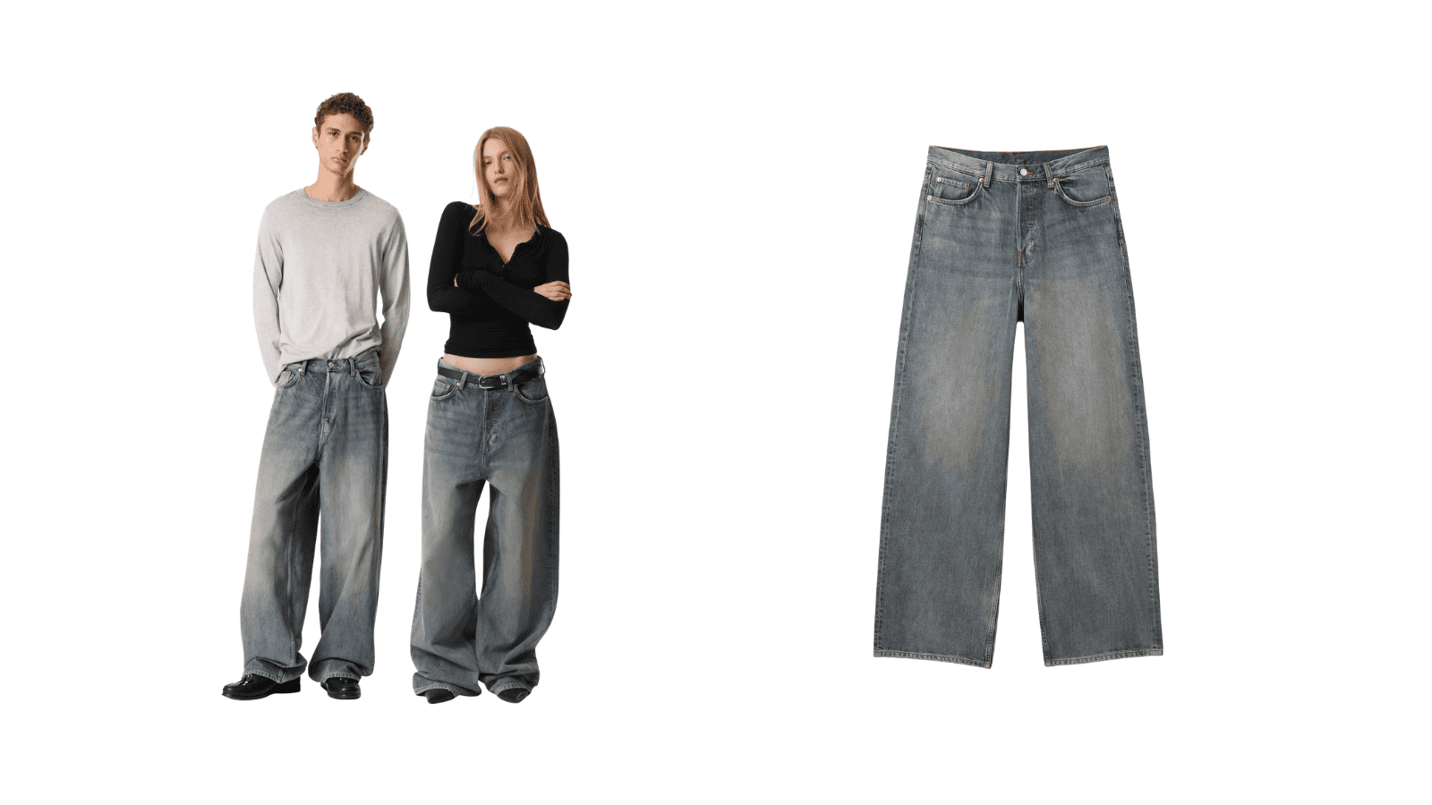ASTRO MID RISE LOOSE BAGGY UNISEX JEANS