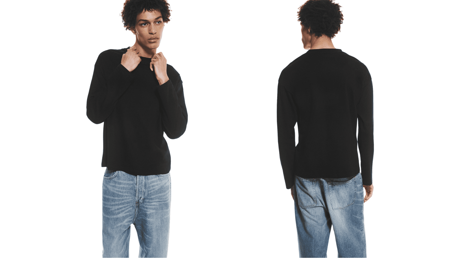 LOOSE BOXY LONG-SLEEVED T-SHIRT