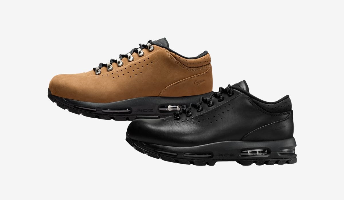 Nike Air Max Goadome negra y color wheat con upper de cuero y mediasuela Air Max