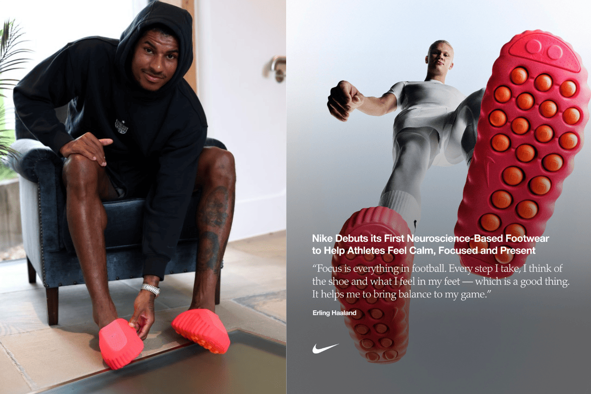 football players wearing NIKE MIND 001
